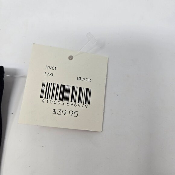 AS Revival Black Ribbed High-Neck Racerback Tank Top L/XL Nylon & Spandex - Picture 4 of 7